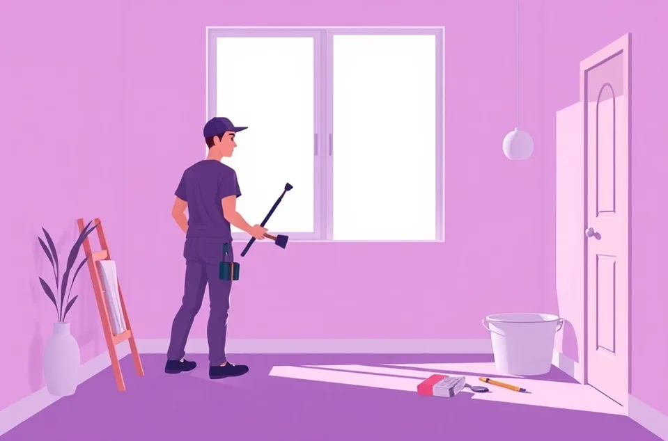 Intérieur rénové après travaux de peinture à Cambrai
